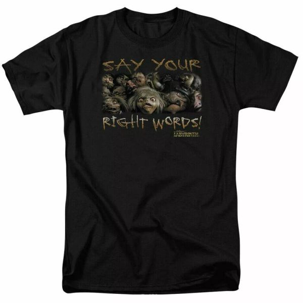labyrinth say your right words t shirt mens licensed classic movie tee black, White;black
labyrinth say your right words t shirt mens licensed classic movie tee black, White;black