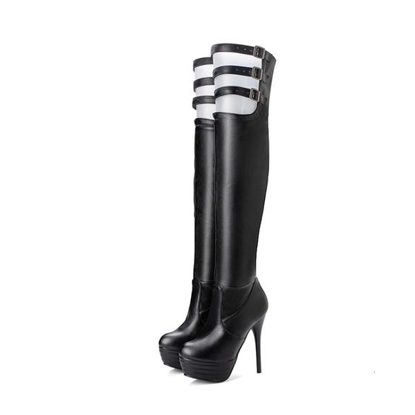 boots women on their knees high heels thin toe round boots elegant black white women's party shoes size eua 3-14 tsgl
boots women on their knees high heels thin toe round boots elegant black white women's party shoes size eua 3-14 tsgl