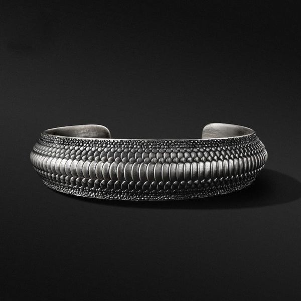 bangle handmade dragon scale bracelet men's tide brand retro chinese style jewelry simple niche design open gift, Black
bangle handmade dragon scale bracelet men's tide brand retro chinese style jewelry simple niche design open gift, Black