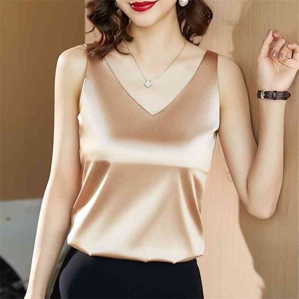 korean silk women woman satin tanks sleeveless elastic tees halter v-neck camis 210705, White
korean silk women woman satin tanks sleeveless elastic tees halter v-neck camis 210705, White