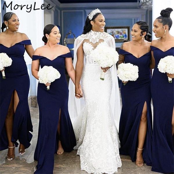 bridesmaid dress dark navy dresses off the shoulder mermaid side slit silk satin wedding party bridemaid, White;pink
bridesmaid dress dark navy dresses off the shoulder mermaid side slit silk satin wedding party bridemaid, White;pink