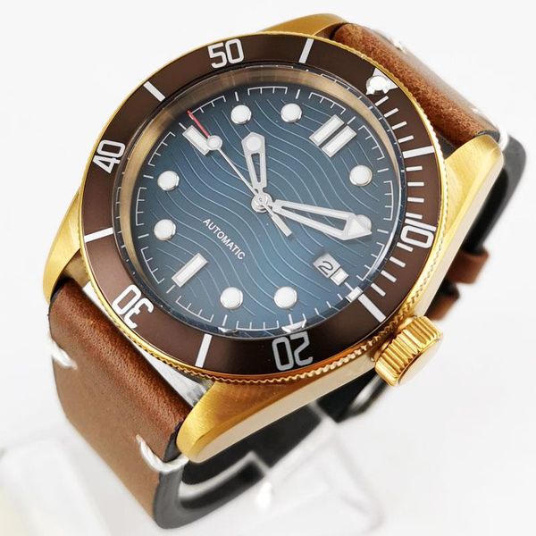 wristwatches 41mm sterile blue dial sapphire glass date bracelet bronze plated miyota 8215 automatic movement men's watch, Slivery;brown
wristwatches 41mm sterile blue dial sapphire glass date bracelet bronze plated miyota 8215 automatic movement men's watch, Slivery;brown