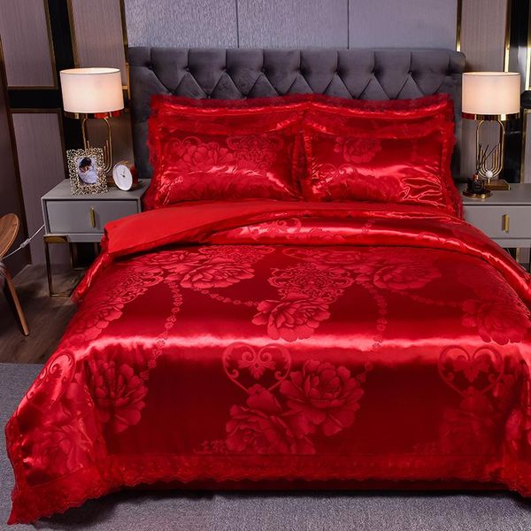 bedding sets drop wedding duvet cover set jacquard lace pillowcase (3pcs no bedsheet )european luxury red flowers
bedding sets drop wedding duvet cover set jacquard lace pillowcase (3pcs no bedsheet )european luxury red flowers