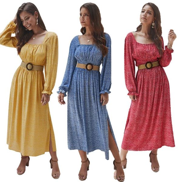 casual dresses vintage women side split maxi dress ladies elegant square neck long sleeve smocked waist sundress vestidos, Black;gray
casual dresses vintage women side split maxi dress ladies elegant square neck long sleeve smocked waist sundress vestidos, Black;gray