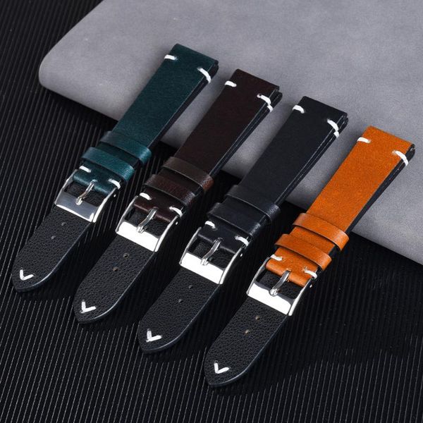 watch bands oil wax leather straps 20mm 22mm vintage band black blue brown green coffee handmade watchbands accessories, Black;brown
watch bands oil wax leather straps 20mm 22mm vintage band black blue brown green coffee handmade watchbands accessories, Black;brown