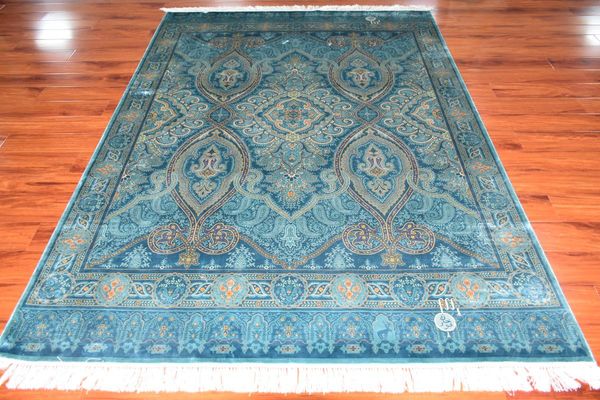 carpets 6'x8.3' hand knotted area rug home decor handmade silk carpet
carpets 6'x8.3' hand knotted area rug home decor handmade silk carpet