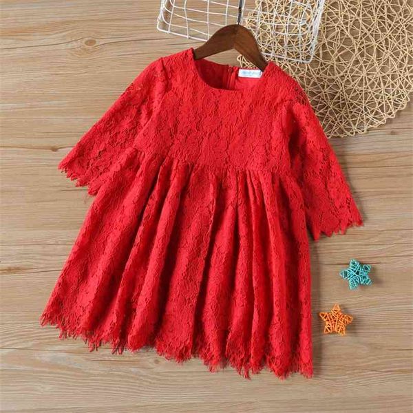 spring summer lace flower dress princess party red for girls children clothes kid girl 210528, Red;yellow
spring summer lace flower dress princess party red for girls children clothes kid girl 210528, Red;yellow