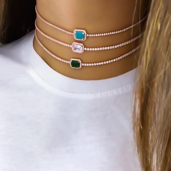 pendant necklaces charming 3-color rhinestone square necklace elegant fashion women choker accessories romantic female jewelry girl gift, Silver
pendant necklaces charming 3-color rhinestone square necklace elegant fashion women choker accessories romantic female jewelry girl gift, Silver