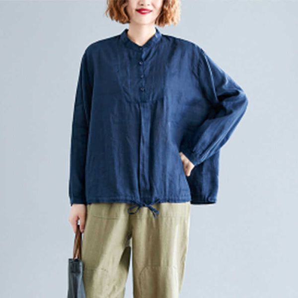 spring autumn arts style women long sleeve cotton linen shirts all-matched casual loose solid blouses big size s42 210608, White
spring autumn arts style women long sleeve cotton linen shirts all-matched casual loose solid blouses big size s42 210608, White