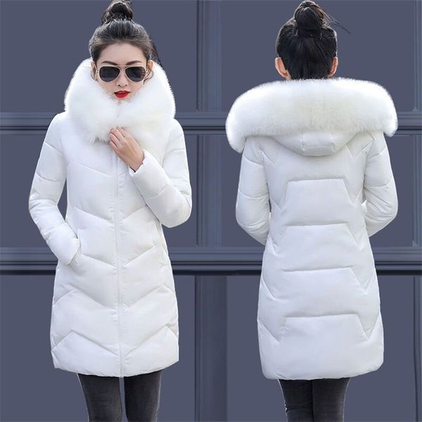 women winter jackets coats down cotton hooded parkas feminina warm outwear faux fur collar plus size 7xl long 210913, Black
women winter jackets coats down cotton hooded parkas feminina warm outwear faux fur collar plus size 7xl long 210913, Black