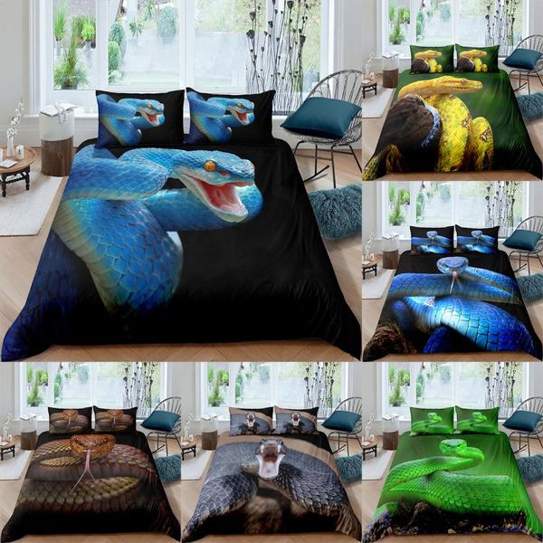 bedding sets snake printed set 3d crawling duvet cover with pillowcases 2/3 pcs bedset home decor bed linen
bedding sets snake printed set 3d crawling duvet cover with pillowcases 2/3 pcs bedset home decor bed linen