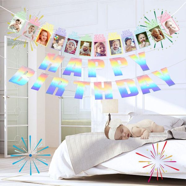 party decoration children birthday pull flag color laser banner bunting garland baby shower sign
party decoration children birthday pull flag color laser banner bunting garland baby shower sign