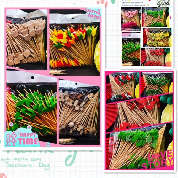 forks 100 pcs disposable bamboo sticks fruit cocktail handmade toothpicks picnic party decorations christmas daily use decoration
forks 100 pcs disposable bamboo sticks fruit cocktail handmade toothpicks picnic party decorations christmas daily use decoration