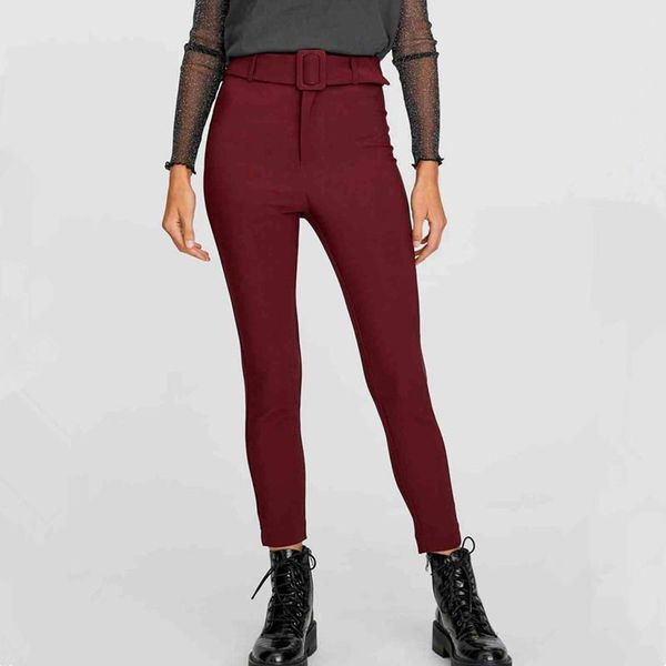 women's pants & capris vintage stylish office wear with belt women 2021 fashion high waist zipper female ankle trousers pantalones muje, Black;white
women's pants & capris vintage stylish office wear with belt women 2021 fashion high waist zipper female ankle trousers pantalones muje, Black;white