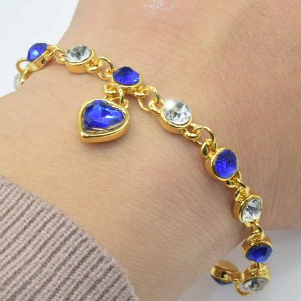link, chain 8 colors wholesale fashion jewelry gold-color women czech drill bracelet drip colorful heart pendant, Black
link, chain 8 colors wholesale fashion jewelry gold-color women czech drill bracelet drip colorful heart pendant, Black