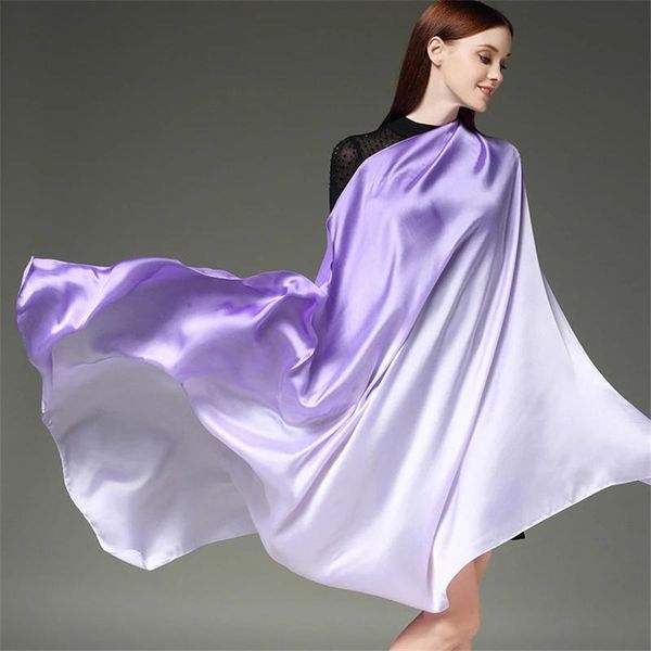 scarves runmeifa 2021 summer gradient silk scarf for women/ladies fashion long shawls and wraps pashmina foulard soie 190*110cm, Blue;gray
scarves runmeifa 2021 summer gradient silk scarf for women/ladies fashion long shawls and wraps pashmina foulard soie 190*110cm, Blue;gray