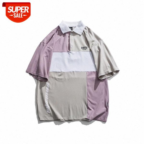 summer personality youth t-shirt male contrast color stitching loose short-sleeved polo shirt tee #bl6o, White;black
summer personality youth t-shirt male contrast color stitching loose short-sleeved polo shirt tee #bl6o, White;black