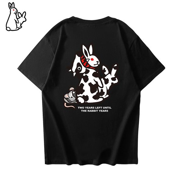 high-quality t shirts for men tide brand embroidery rabbit print round neck cotton short-sleeved women couples spring summer m-xxl, White;black
high-quality t shirts for men tide brand embroidery rabbit print round neck cotton short-sleeved women couples spring summer m-xxl, White;black