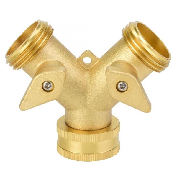 garden tools 3/4" double outlet brass ball valve hose connector adapter irrigation tool watering equipments
garden tools 3/4" double outlet brass ball valve hose connector adapter irrigation tool watering equipments