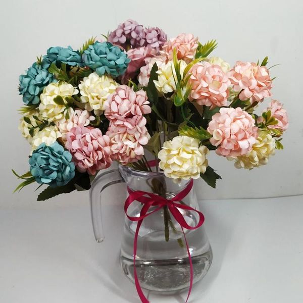 decorative flowers & wreaths artificial hydrangea silk bouquet white small fake flower wedding party home for decoration
decorative flowers & wreaths artificial hydrangea silk bouquet white small fake flower wedding party home for decoration