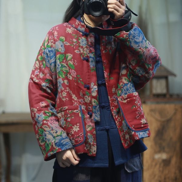 traditional chinese style clothing women cotton warm retro fashion jackets cardigan outerwear coat oriental clothing 12316, Red
traditional chinese style clothing women cotton warm retro fashion jackets cardigan outerwear coat oriental clothing 12316, Red