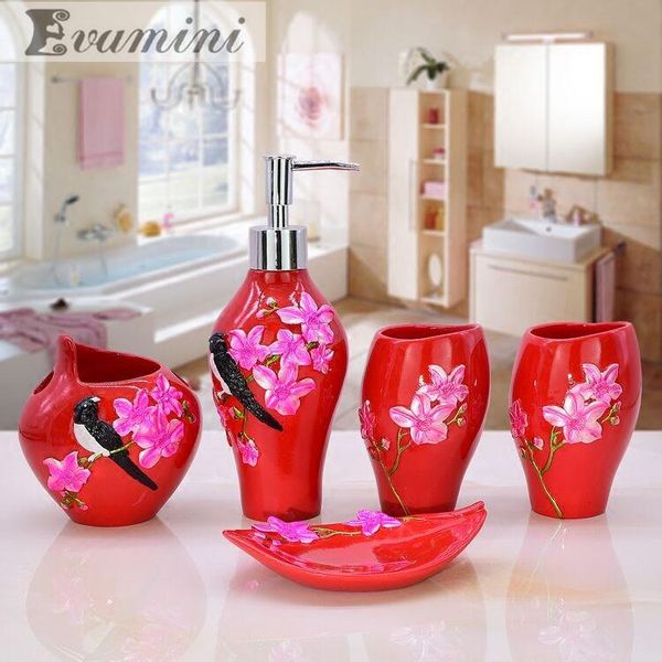 5pcs/set resin bathroom accessories kit wash sets wedding supplies suite home toothbrush holder tray bath accessory set
5pcs/set resin bathroom accessories kit wash sets wedding supplies suite home toothbrush holder tray bath accessory set