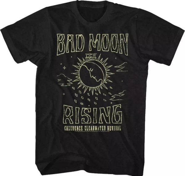 creedence clearwater revival bad moon rising t shirt mens licensed band black, White;black
creedence clearwater revival bad moon rising t shirt mens licensed band black, White;black
