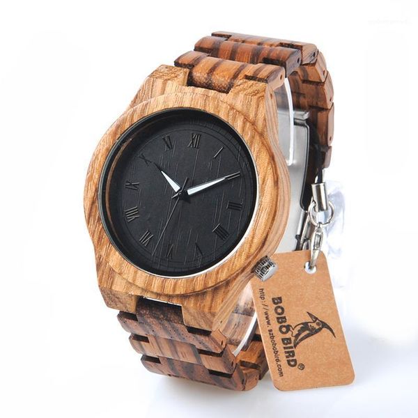 wristwatches bobo bird m30 classical zebre wooden watch black dial fashion clock quartz watches men with gift box, Slivery;brown
wristwatches bobo bird m30 classical zebre wooden watch black dial fashion clock quartz watches men with gift box, Slivery;brown