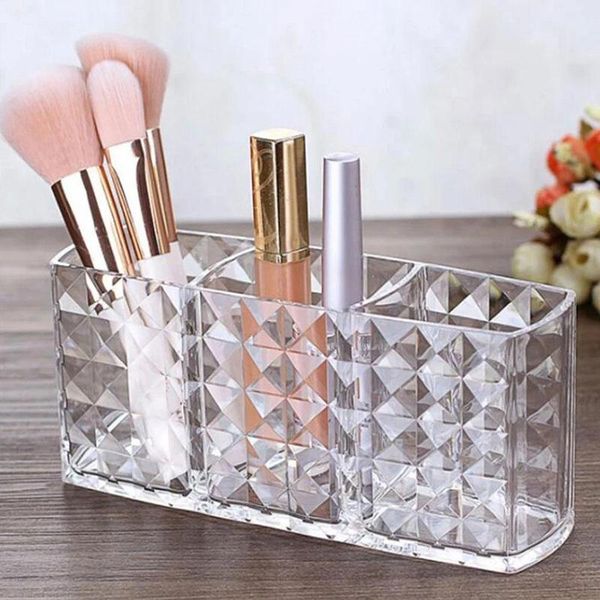 storage bottles & jars 3 lattices cosmetic box nail polish makeup brush holder make up tools organizer dresser decor transparent case
storage bottles & jars 3 lattices cosmetic box nail polish makeup brush holder make up tools organizer dresser decor transparent case