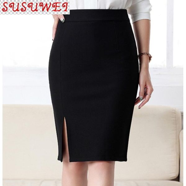 female decoration l professional bag hip high waist split skirt stretch elegant office one-step skirts, Black
female decoration l professional bag hip high waist split skirt stretch elegant office one-step skirts, Black