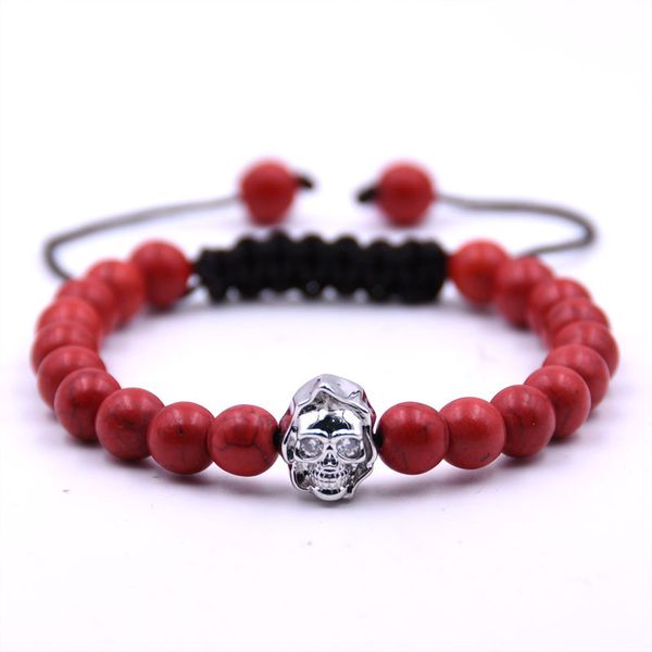 special offer 70% off handmade natural stone bracelet with zircon beads and silver skull, Black
special offer 70% off handmade natural stone bracelet with zircon beads and silver skull, Black
