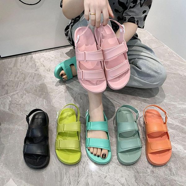 women sandals flats platform casual ladies summer shoes candy color buckle strap pvc fashion female beach shoe footwear 2021, Black
women sandals flats platform casual ladies summer shoes candy color buckle strap pvc fashion female beach shoe footwear 2021, Black