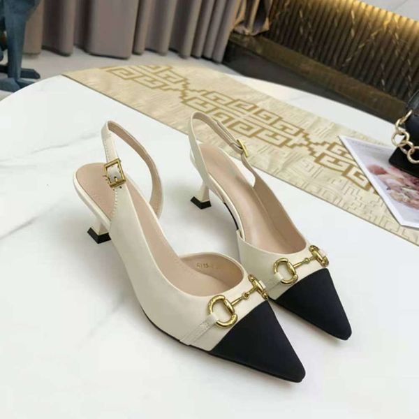 summer fashion pointed thin heel high s comfortable middle simple sandals women's 6115-2, Black
summer fashion pointed thin heel high s comfortable middle simple sandals women's 6115-2, Black