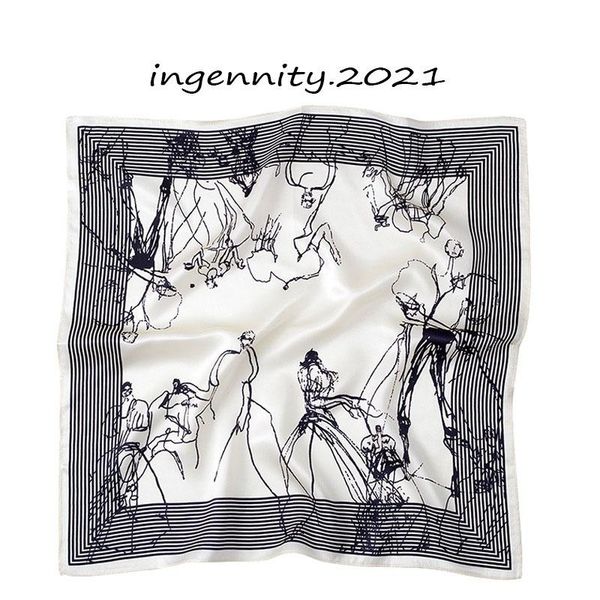 scarves 2021 luxury 100% real silk square scarf women sketch characters print fashion small bag hair tie bandanas hijab 52*52cm, Blue;gray
scarves 2021 luxury 100% real silk square scarf women sketch characters print fashion small bag hair tie bandanas hijab 52*52cm, Blue;gray