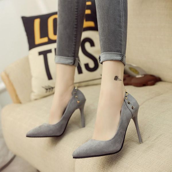 dress shoes 2021 european and american nude high-heeled pointed stiletto, Black
dress shoes 2021 european and american nude high-heeled pointed stiletto, Black