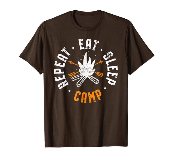 Eat Sleep Camp Repeat - Summer Vacation Camping Lover Gift T-Shirt, Mainly pictures