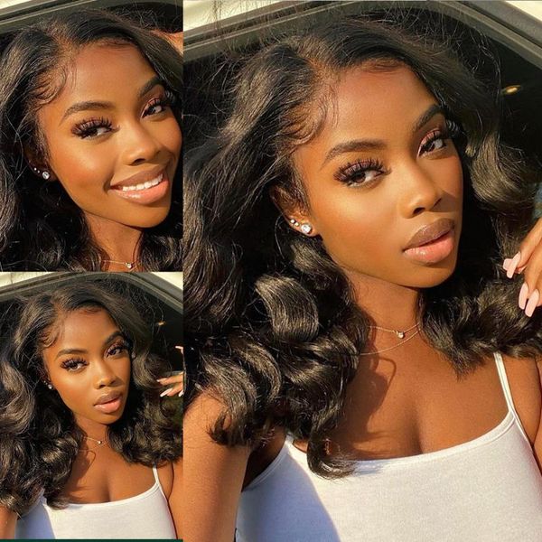 lace wigs body wave short bob wig 13x1 transparent front human hair for black women brazilian 4x4 closure remy, Black;brown
lace wigs body wave short bob wig 13x1 transparent front human hair for black women brazilian 4x4 closure remy, Black;brown