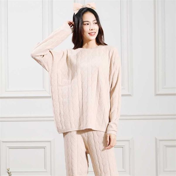 latest women's pajamas set sleepwear home clothes sweater thick round neck nightwear wick yarn loose knitted autumn and winter 211112, Black;red
latest women's pajamas set sleepwear home clothes sweater thick round neck nightwear wick yarn loose knitted autumn and winter 211112, Black;red