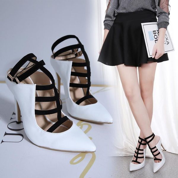 dress shoes 2021 european models color matching work fashion wild pointed high-heeled sandals women, Black
dress shoes 2021 european models color matching work fashion wild pointed high-heeled sandals women, Black