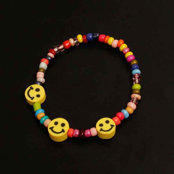jewelry three smiling faces rice bead women's color handmade beaded bohemian bracelet, Black
jewelry three smiling faces rice bead women's color handmade beaded bohemian bracelet, Black