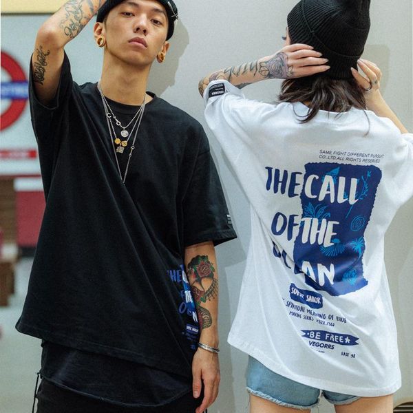 fashion men's clothing personality street loose short sleeve tshirts men and women summer casual cotton hip hop couple tees t-shirts, White;black
fashion men's clothing personality street loose short sleeve tshirts men and women summer casual cotton hip hop couple tees t-shirts, White;black