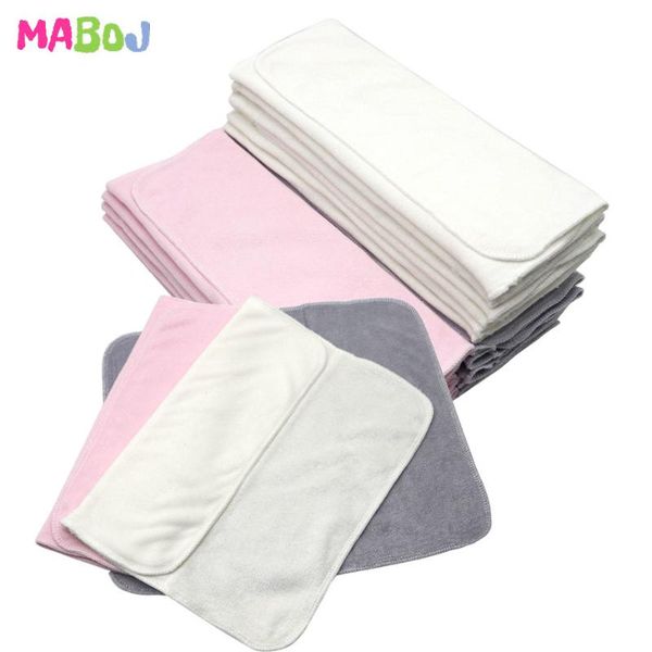 born cloth diapers prefold diaper inserts 10pcs bamboo terry change mats nature soft absorbent for pocket nappy cover