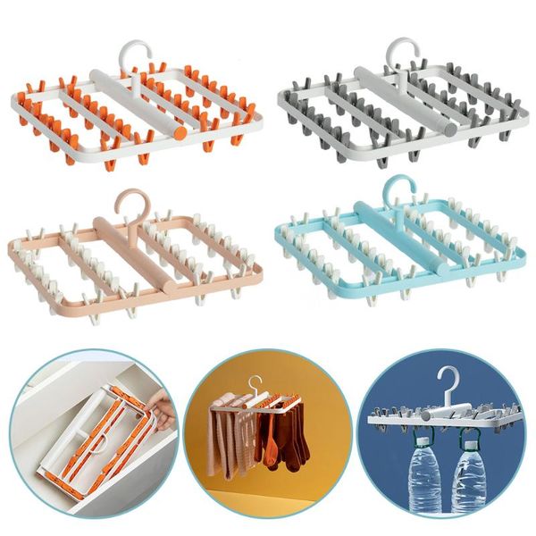 hangers & racks 24 clip folding drying rack underwear sock hanger multi-function clothes windproof storage plastic
hangers & racks 24 clip folding drying rack underwear sock hanger multi-function clothes windproof storage plastic