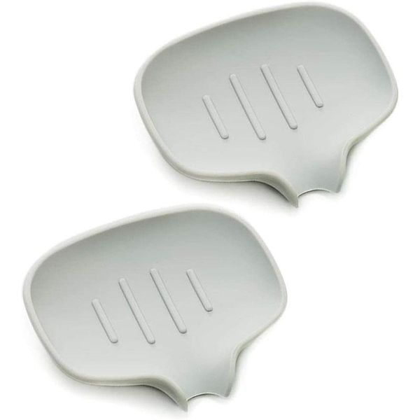 soap dish with draining tray, silicone case holder saver for shower bathroom sink deck 2 pack (gray) dishes
soap dish with draining tray, silicone case holder saver for shower bathroom sink deck 2 pack (gray) dishes