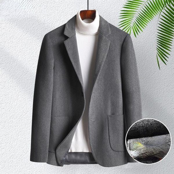 men's wool & blends autumn 2022 winter coats fashion turn-down collar thick warm woolen coat male trench casual overcoat b471, Black
men's wool & blends autumn 2022 winter coats fashion turn-down collar thick warm woolen coat male trench casual overcoat b471, Black