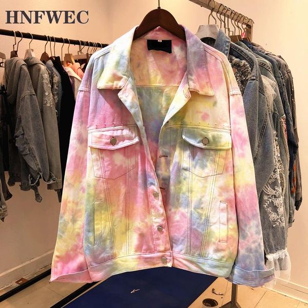 autumn arrivals long sleeve turn down collar tie-dye denim jacket women holes coat p836 women's jackets, Black;brown 
autumn arrivals long sleeve turn down collar tie-dye denim jacket women holes coat p836 women's jackets, Black;brown