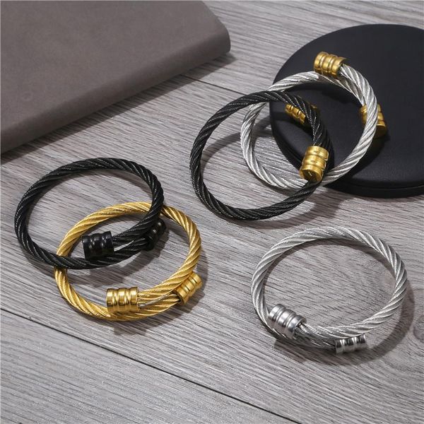 charm bracelets fashion retro personalized stainless steel men's bracelet simple geometric for men male bangle jewelry gifts, Golden;silver
charm bracelets fashion retro personalized stainless steel men's bracelet simple geometric for men male bangle jewelry gifts, Golden;silver