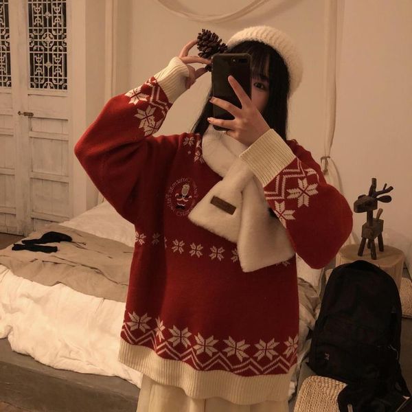vintage elegant harajuku knitwear women warm autumn winter patternkorean loose o-neck thicken sweater christmas pullovers w265 women's, White;black
vintage elegant harajuku knitwear women warm autumn winter patternkorean loose o-neck thicken sweater christmas pullovers w265 women's, White;black