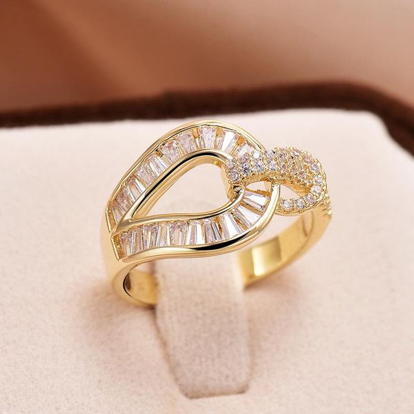 luxury crystal knot wedding rings for women zircon open cuff ring adjustable engagement party vintage jewelry gift anillos cluster, Golden;silver
luxury crystal knot wedding rings for women zircon open cuff ring adjustable engagement party vintage jewelry gift anillos cluster, Golden;silver