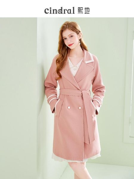 women's trench coats spring 2021 pink windbreaker mid-length and small temperament stitching slim jacket, Tan;black
women's trench coats spring 2021 pink windbreaker mid-length and small temperament stitching slim jacket, Tan;black
